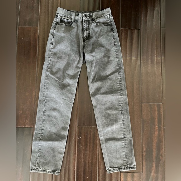 Unif Gray Straight Leg Denim Jeans 100% Cotton Size 25 - Picture 1 of 11